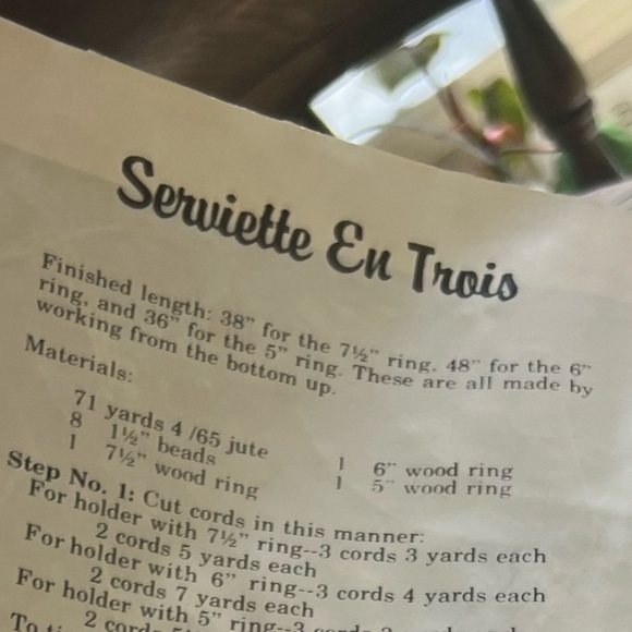 Vintage San Antonio macrame full kit hangers dead stock - Picture 8 of 8